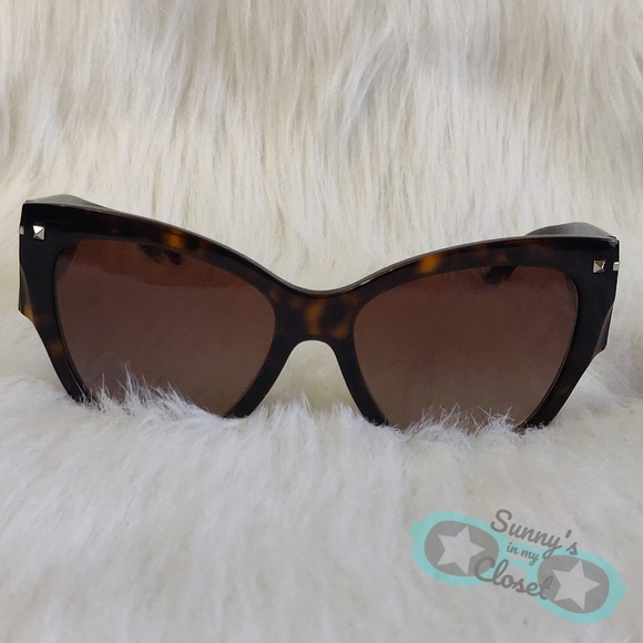 Valentino Cat Eye Sunglasses 😎 VA 4028 Adorable ❤ - Picture 3 of 6